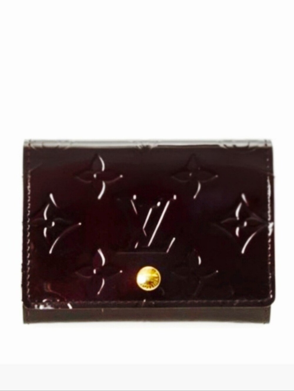 Louis Vuitton Amarante Vernis Card Holder Wallet